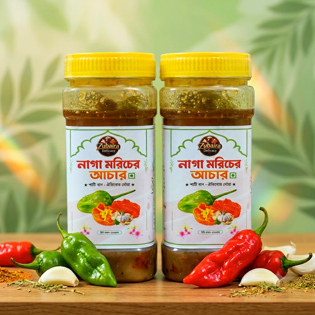নাগা মরিচের আচার ৫০০ গ্রাম